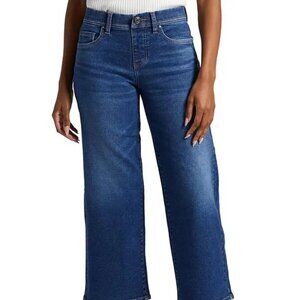 GUC Jag Jeans Women's Ava Mid Rise Wide Leg Pull-on Jeans--12